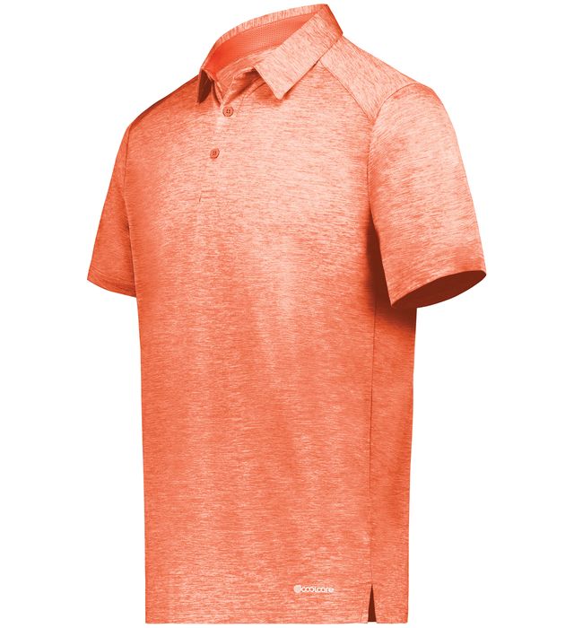 Holloway Electrify Coolcore Polo With Three-Button Placket 222572 Orange Heather