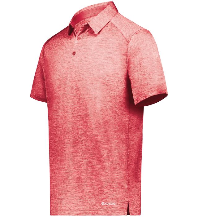 Holloway Electrify Coolcore Polo With Three-Button Placket 222572 Scarlet Heather
