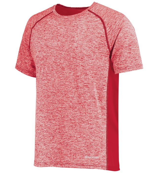 Holloway Electrify Coolcore Tee With Crew Neck & Tagless Label 222571 Scarlet Heather