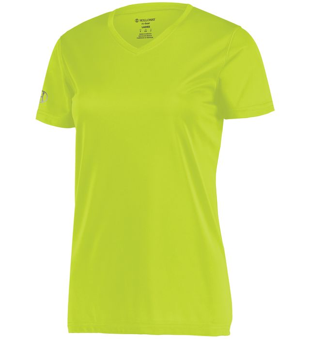 Holloway Girls Momentum Tee Tagless Label With V-Neck Collar 222821 Lime