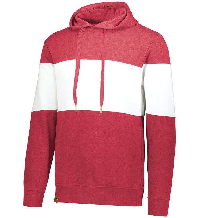 holloway-jersey-lined-hood-with-metal-tipped-drawcord-ivy-league-hoodie-scarlet heather-white