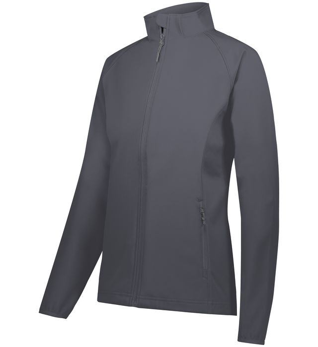 Holloway Ladies Lightweight Soft Shell Polyester Water Proof Jacket 229721 Carbon