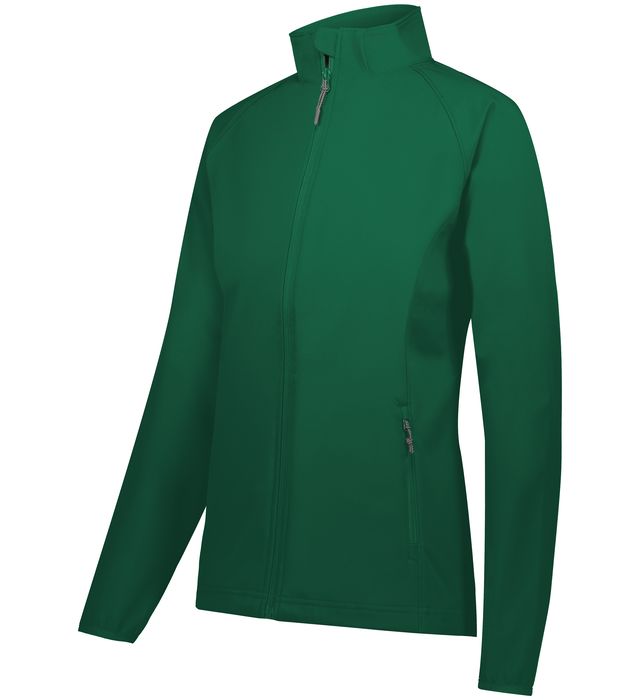 Holloway Ladies Lightweight Soft Shell Polyester Water Proof Jacket 229721 Dark Green