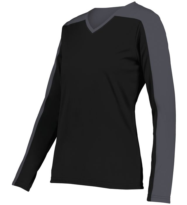 holloway-ladies-momentum-team-long-sleeve-v-neck-collar-tee-black-iron