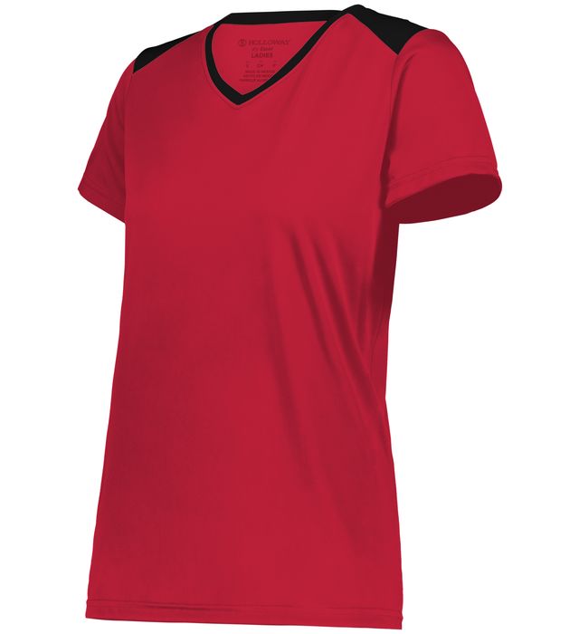 holloway-ladies-momentum-team-sports-v-neck-tee-scarlet-black