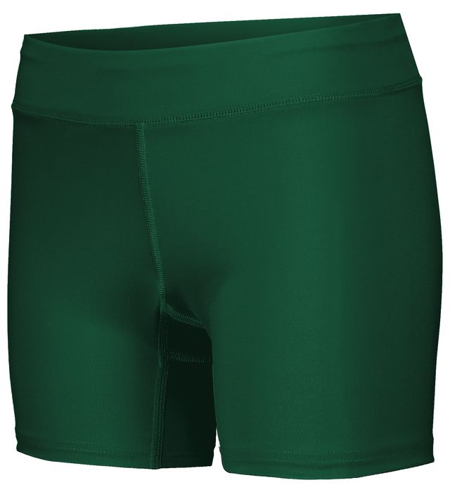 Holloway Ladies PR Max Compression Shorts Wicking & Color Secure 221338 Dark Green