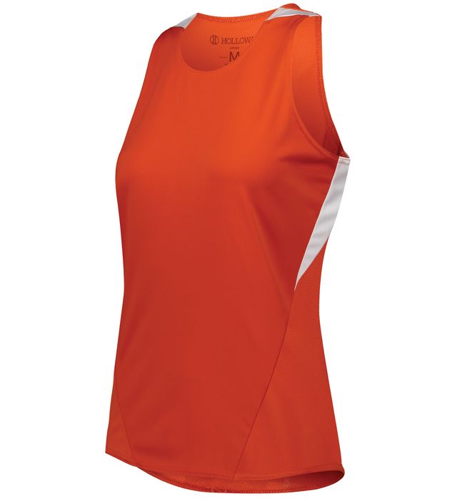 Holloway Ladies PR Max Track Jersey with Dry-Excel & Color Secure 221335 Orange/White