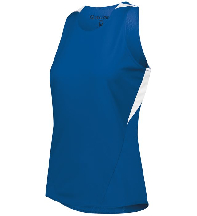 Holloway Ladies PR Max Track Jersey with Dry-Excel & Color Secure 221335 Royal/White