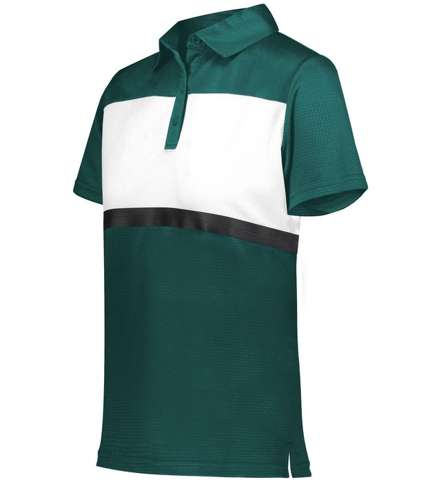 Holloway Ladies Prism Bold Polo With Heat Sealed Label 222776 Green White