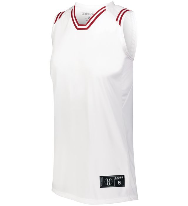holloway-ladies-retro-basketball-v-neck-collar-jersey-white-scarlet