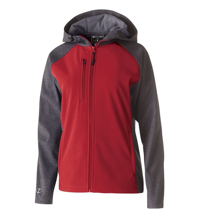 holloway-lightweight-ladies-raider-softshell-jacket-carbon print-scarlet