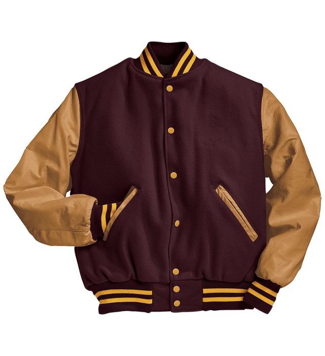 holloway-melton-wool-letterman-varsity-jacket-maroon-light gold