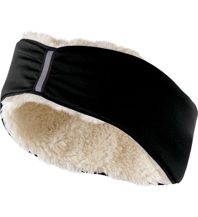 holloway-one-size-sherpa-fleece-ridge-headband-beanie-black