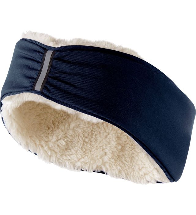 holloway-one-size-sherpa-fleece-ridge-headband-beanie-navy