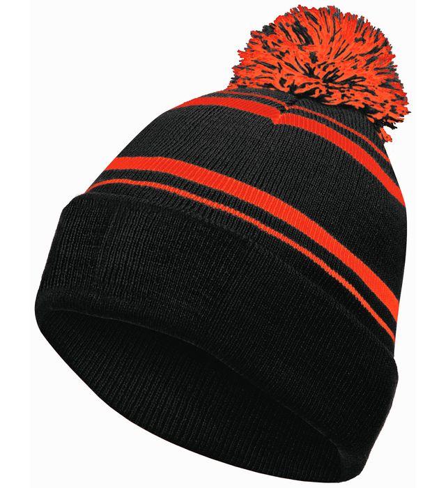 holloway-one-size-two-layer-acrylic-homecoming-beanie-black-orange