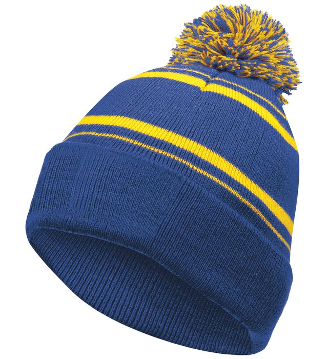 holloway-one-size-two-layer-acrylic-homecoming-beanie-royal-light gold