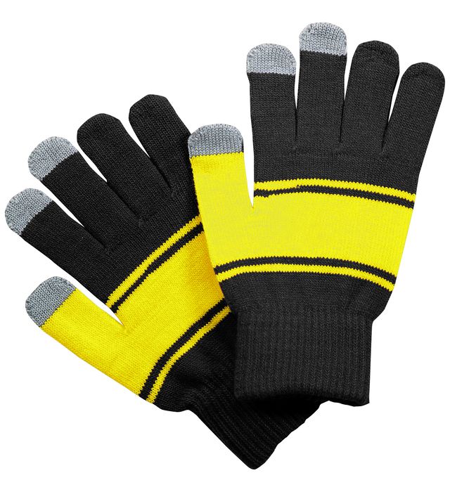 holloway-one-size-two-layer-acrylic-homecoming-glove-black-light gold