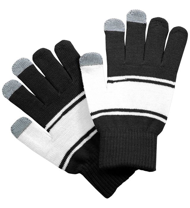 holloway-one-size-two-layer-acrylic-homecoming-glove-black-white