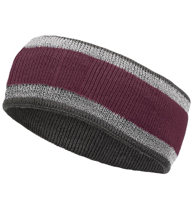 holloway-one-size-two-layers-acrylic-reflective-headband-maroon-carbon