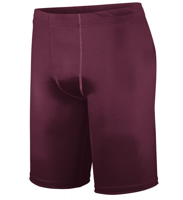 Holloway PR Max Compression Shorts Wicking & Color Secure 221038 Maroon Hlw