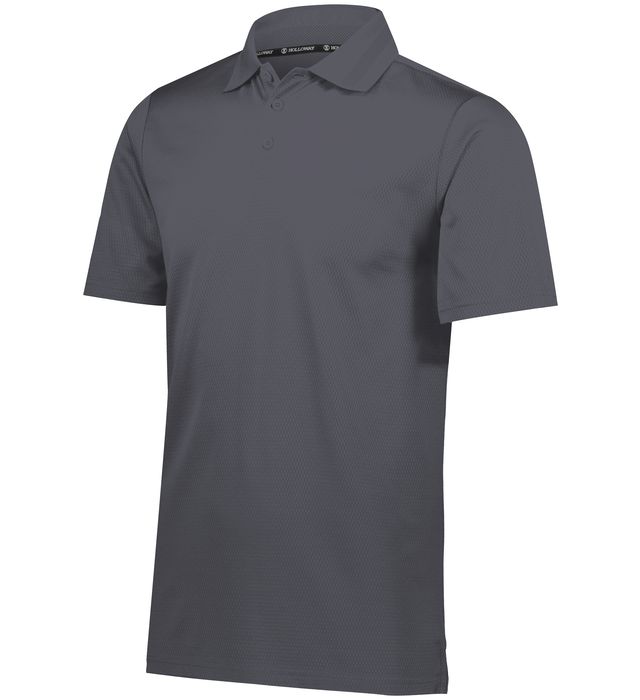 Holloway Prism Polo With Three Button Placket and Tagless Label 222568 Carbon