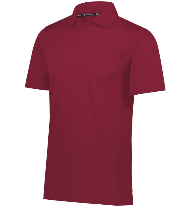 Holloway Prism Polo With Three Button Placket and Tagless Label 222568 Cardinal