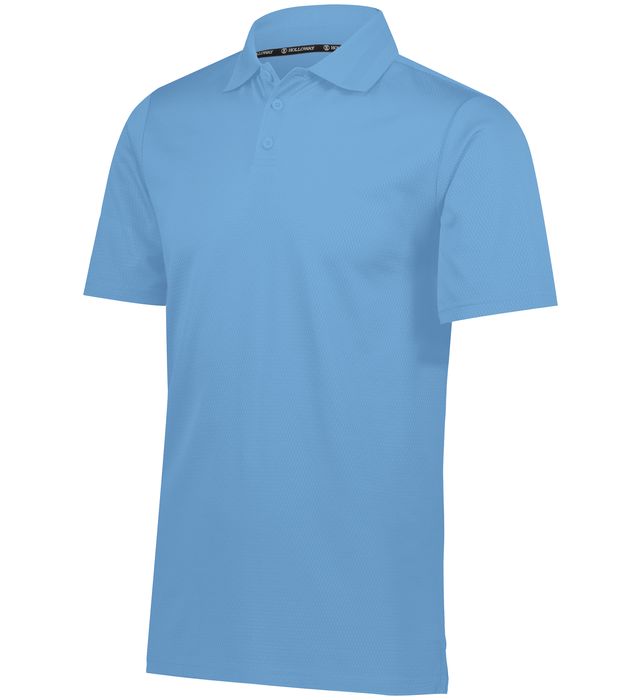 Holloway Prism Polo With Three Button Placket and Tagless Label 222568 Columbie Blue