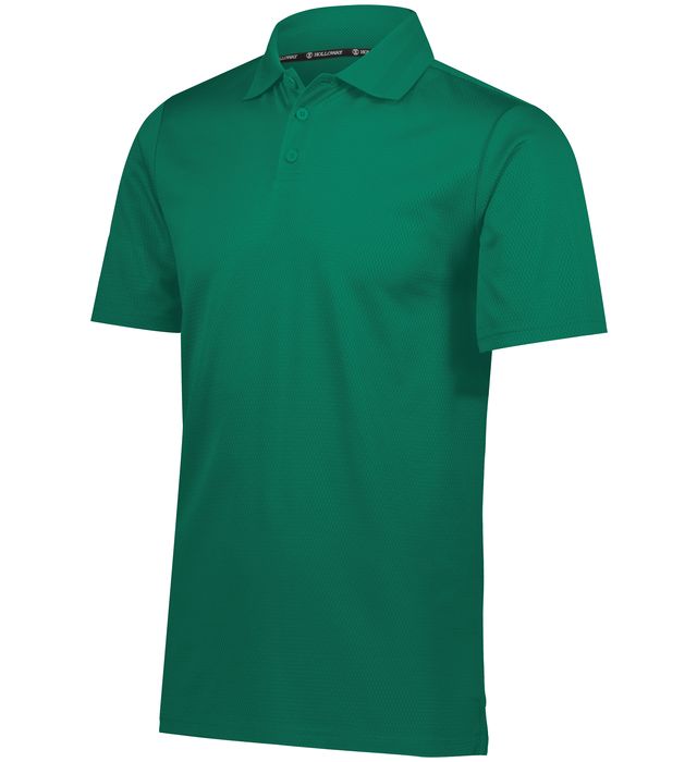 Holloway Prism Polo With Three Button Placket and Tagless Label 222568 Dark Green