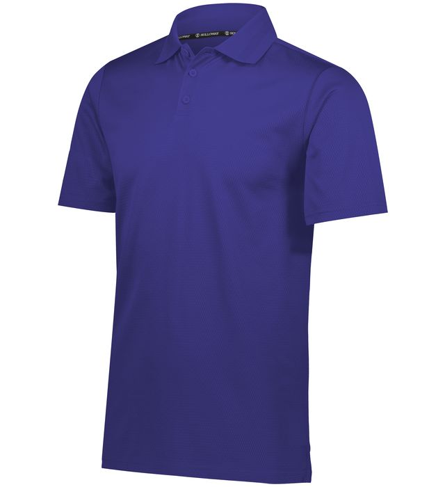 Holloway Prism Polo With Three Button Placket and Tagless Label 222568 Purple(Hlw)