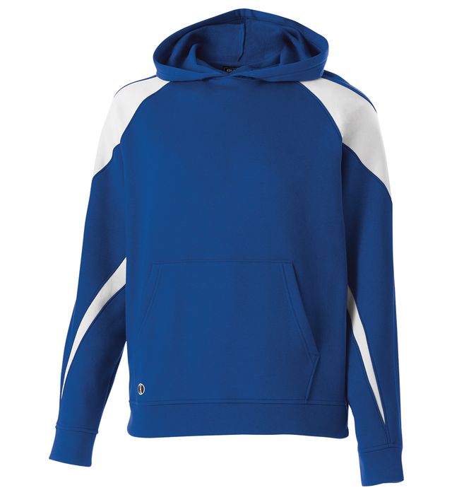Holloway Quality Cotton Polyester Fleece Blend Sweatshirt Youth 229646 Royal/White