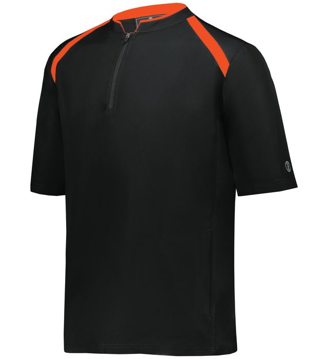 holloway-quarter-zip-clubhouse-short-sleeve-pullover-black-orange