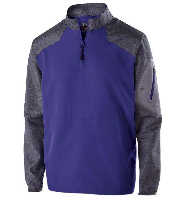 holloway-quarter-zip-raider-pullover-carbon print-purple