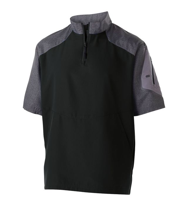 holloway-raider-short-sleeve-quarter-zip-pullover-carbon print-black