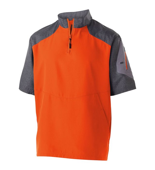 holloway-raider-short-sleeve-quarter-zip-pullover-carbon print-orange