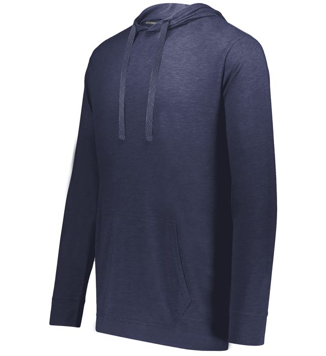 Holloway Repreve Eco Hoodie With Front Pouch Pocket & Set-In Sleeves 222577 Navy Heather