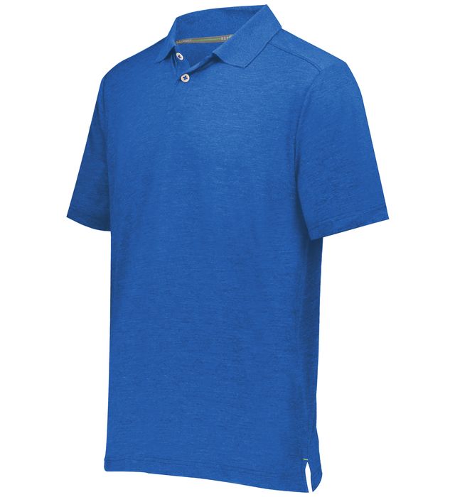 Holloway Repreve Eco Polo Two-Button Placket With Side Vents 222575 Royal Heather