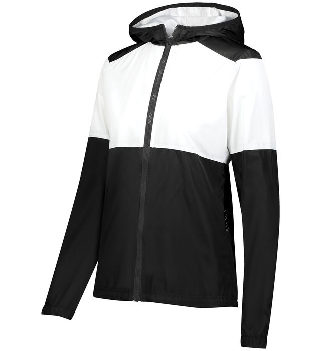 Holloway Sleek Ladies Polyester Three Piece Hooded Sweater 229728 Black/White