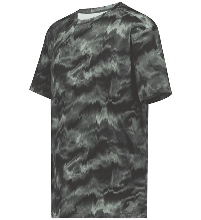 Holloway Stock Cotton-Touch™ Poly Tee Fully Sublimated Design 222596 Graphite Shockwave Print