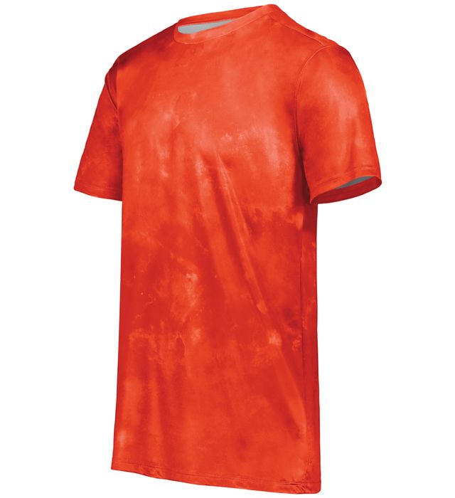 Holloway Stock Cotton-Touch™ Poly Tee Fully Sublimated Design 222596 Orange Cloud Print