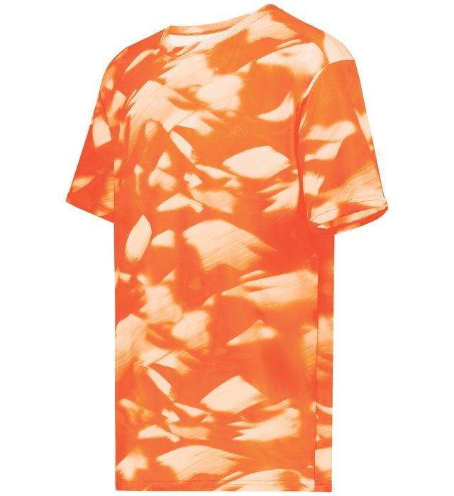 Holloway Stock Cotton-Touch™ Poly Tee Fully Sublimated Design 222596 Orange Glacier Print