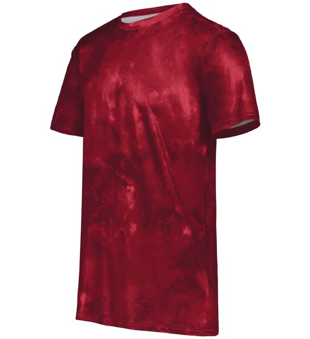 Holloway Stock Cotton-Touch™ Poly Tee Fully Sublimated Design 222596 Scarlet Cloud Print
