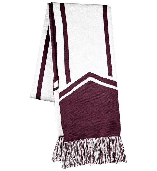 holloway-two-layer-acrylic-homecoming-tassel -scarf-maroon-white