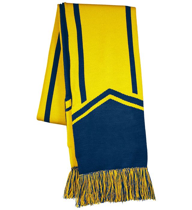 holloway-two-layer-acrylic-homecoming-tassel -scarf-navy-light gold