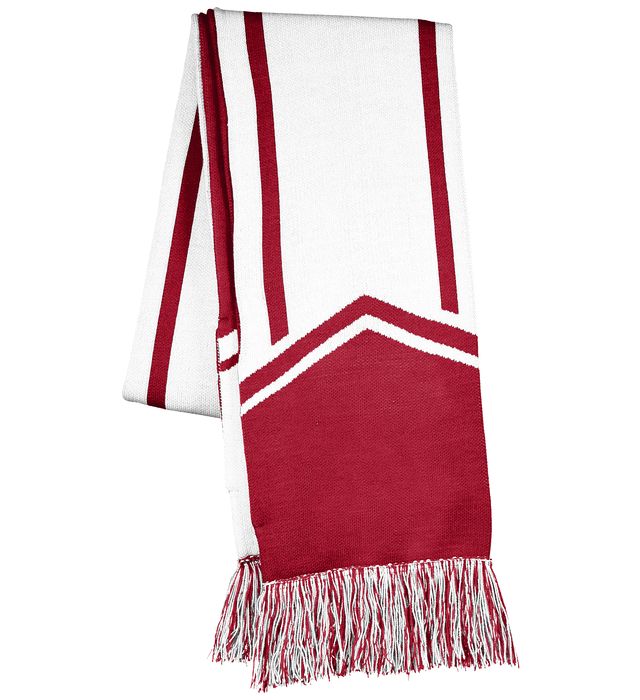 holloway-two-layer-acrylic-homecoming-tassel -scarf-scarlet-white