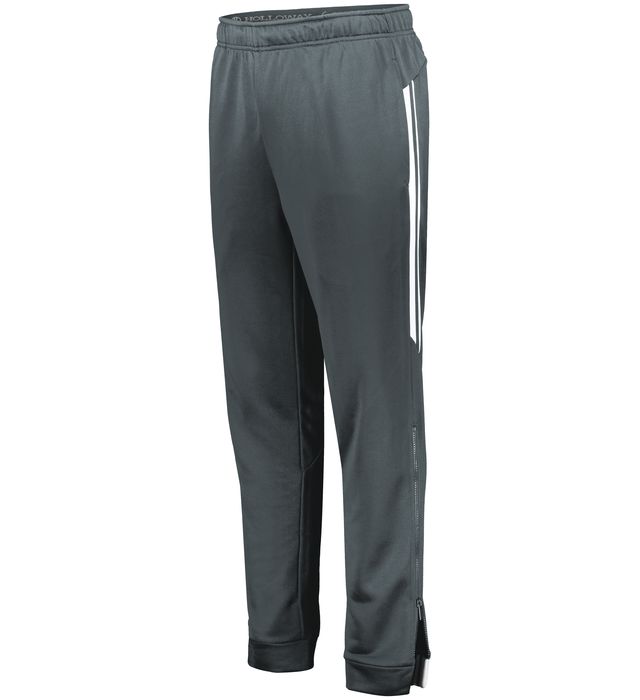 Holloway Vintage Look Dry Excel Polyester Performance Terry Pants Youth 229662 Graphite/White