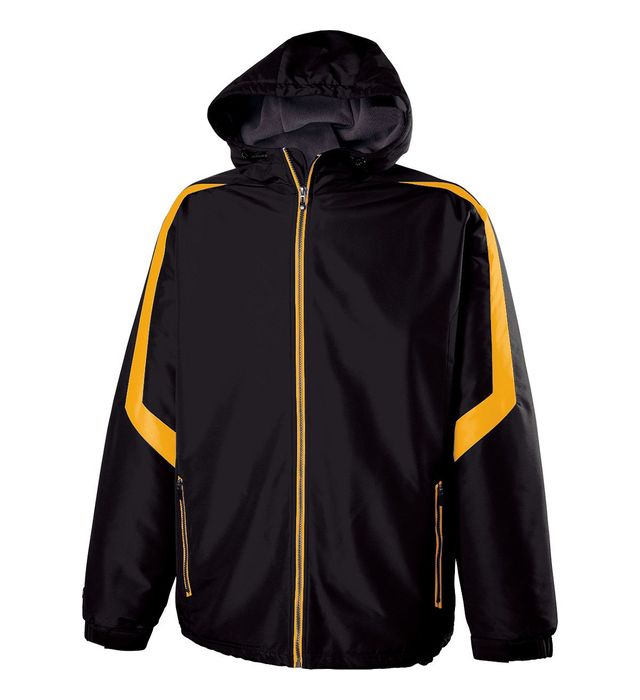 holloway-water-resistant-charger-jacket-black-light gold