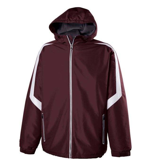 holloway-water-resistant-charger-jacket-maroon-white