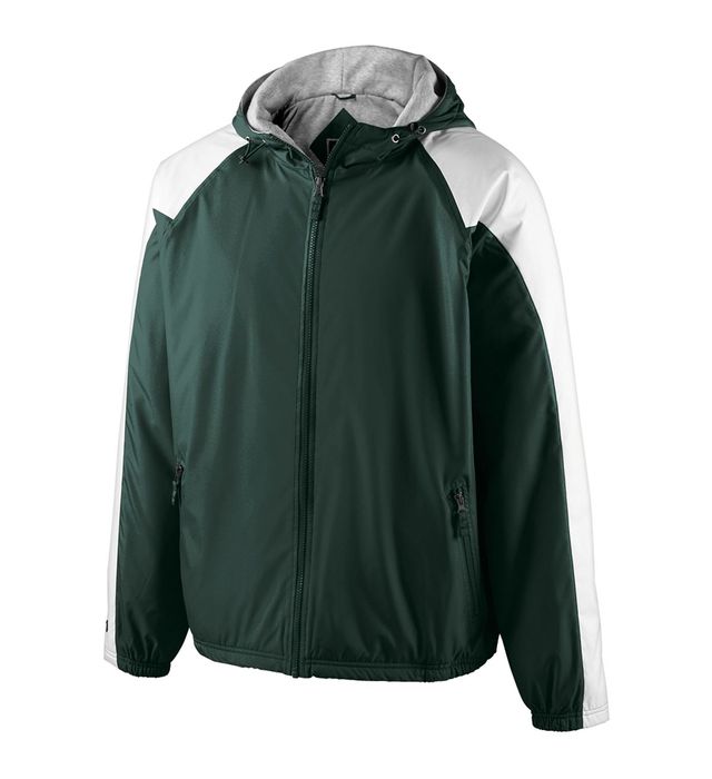 holloway-water-resistant-homefield-jacket-dark green-white