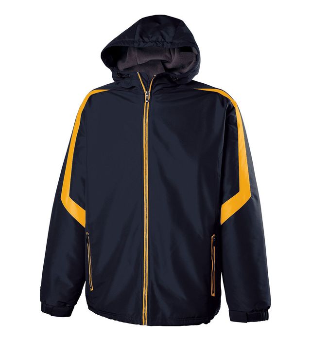 holloway-water-resistant-youth-charger-jacket-navy-light gold