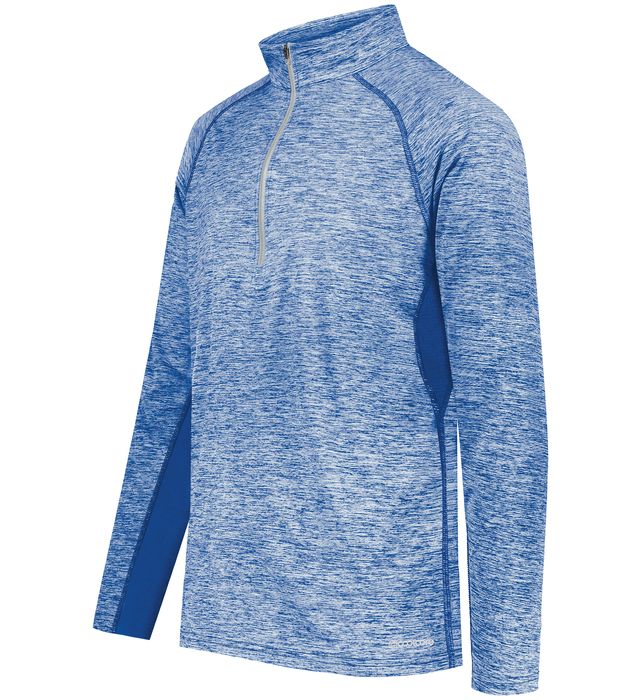 Holloway Youth Electrify Coolcore® With 1/2 Pullover Style And Reflective Tape 222674 Royal Heather